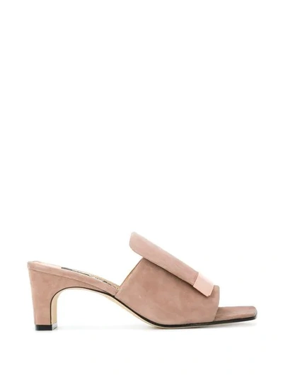 Shop Sergio Rossi Heeled Mule Sandals In Pink