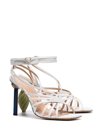 Shop Jacquemus White Les Sandales Pisa 120 Leather Sandals