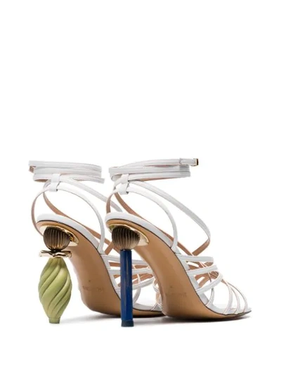 Shop Jacquemus White Les Sandales Pisa 120 Leather Sandals