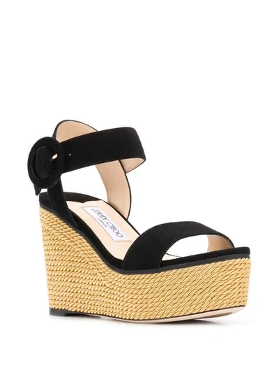 Shop Jimmy Choo Abigail 100 Sandals In Black