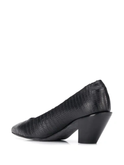 Shop A.f.vandevorst Crocodile Effect Pumps In Black