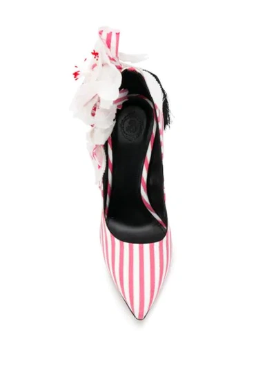 ALEKSANDER SIRADEKIAN APPLIQUÉ DETAIL PUMPS - 粉色