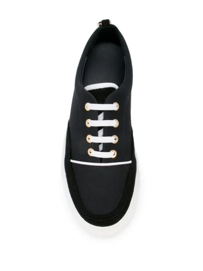 Shop Buscemi Padlock Sneakers In Black