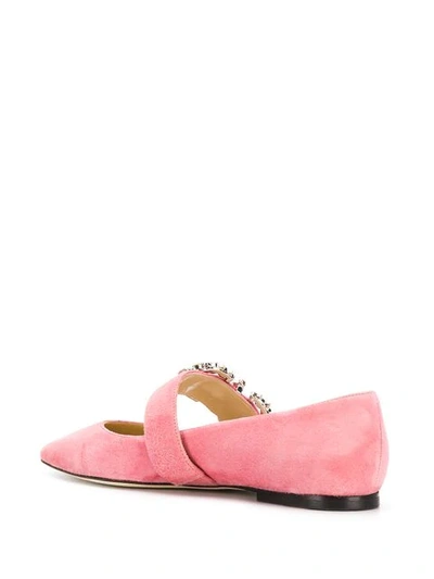 Shop Jimmy Choo Goodwin Flat Shoes In Pink