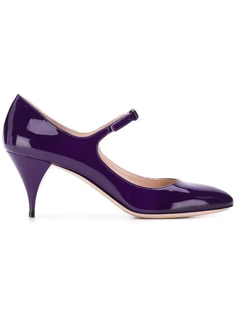 purple mary jane heels