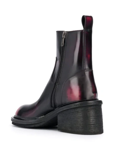 Shop Ann Demeulemeester Chunky Ankle Boots In Abrasivato