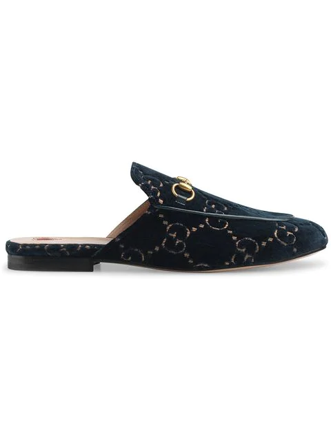 gucci princetown navy