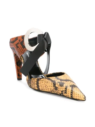 Shop Proenza Schouler Grommet Heel Mules In Brown