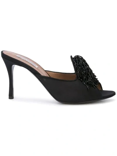 Shop Tabitha Simmons Pammy Beaded Mules In Black