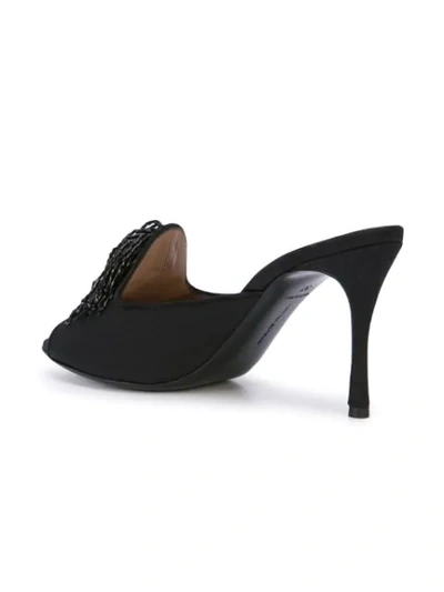 Shop Tabitha Simmons Pammy Beaded Mules In Black