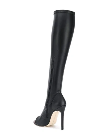 Shop Victoria Beckham Opaz Thigh High Boots In Black