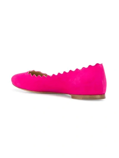 Shop Chloé Lauren Ballerinas - Pink