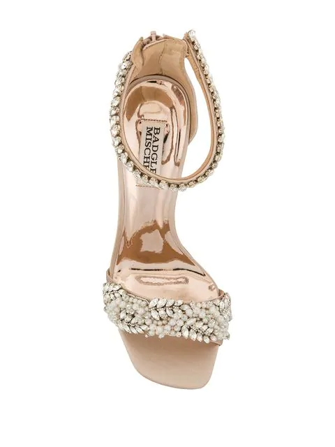 fiorenza embellished ankle strap evening shoe