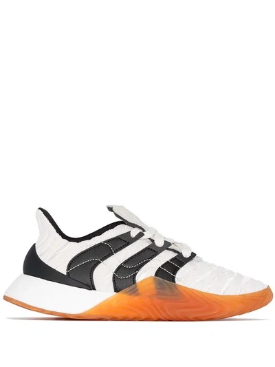 Adidas Originals Adidas White Sobakov Boost Leather Trainers | ModeSens