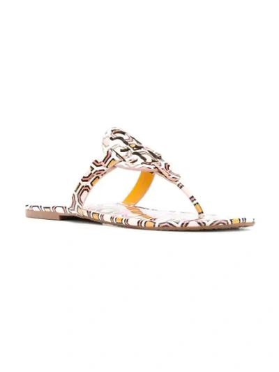 Shop Tory Burch Miller Sandals In Neutrals