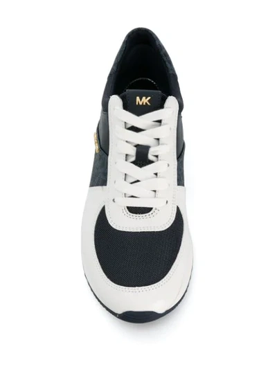 Shop Michael Michael Kors Logo Sneakers In White