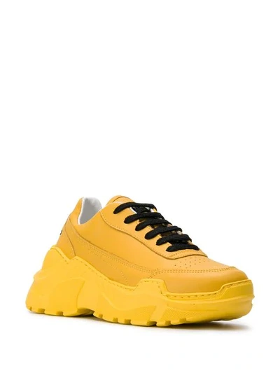 Shop Joshua Sanders Platform Sneakers In Yellow