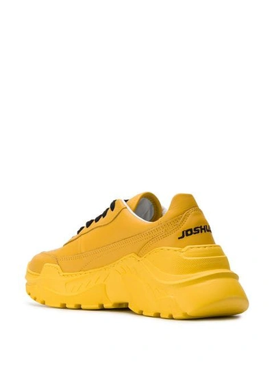 Shop Joshua Sanders Platform Sneakers In Yellow