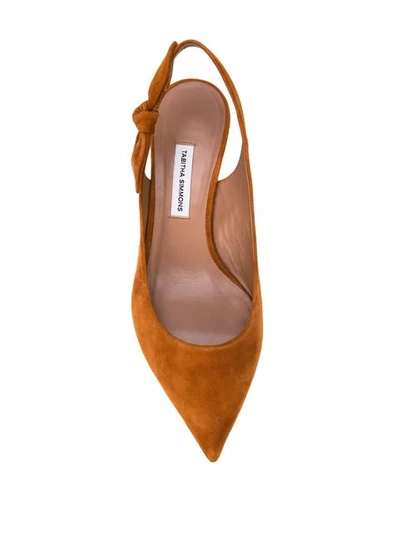 Shop Tabitha Simmons Rise Slingback Pumps In Brown