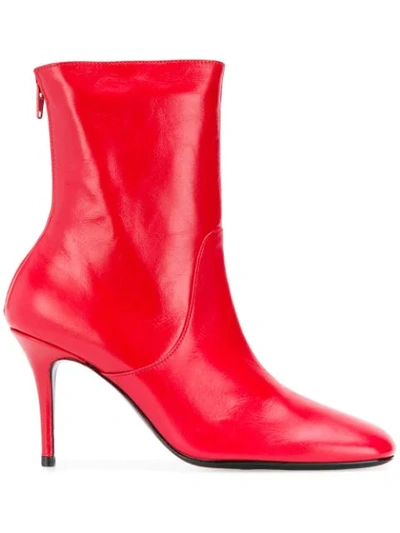 Shop Dorateymur Town & Country Ankle Boots In Red