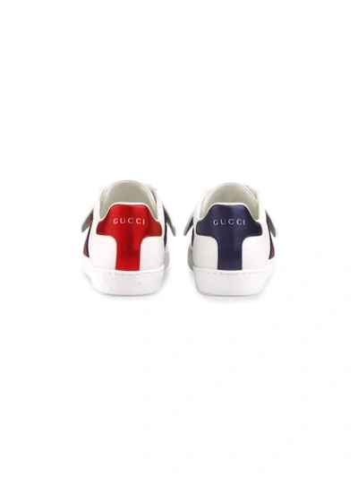 Shop Gucci Ace Sneaker With Removable Patches In White