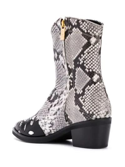 Shop Coliac Cowboy Ankle Boots - Grey