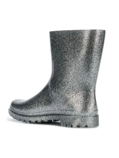Shop Chiara Ferragni Logo Low Rain Boots - Grey