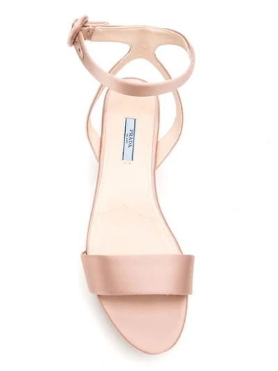 Shop Prada Open Toe Platform Sandals In Pink