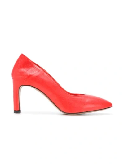 Shop Officine Creative Pointed Toe Pumps - Red