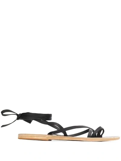 Shop Ancient Greek Sandals Morfi Sandals - Black