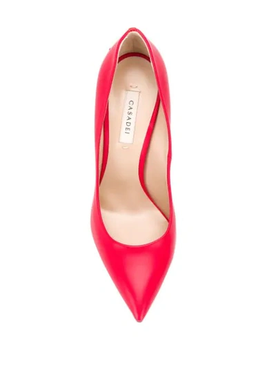 Shop Casadei Bow Pumps In Red