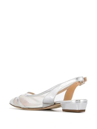 Shop Fabio Rusconi Slingback Ballerina Shoes - Silver