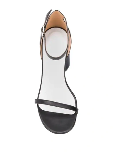Shop Maison Margiela 22 Ankle Strap Sandals In Black