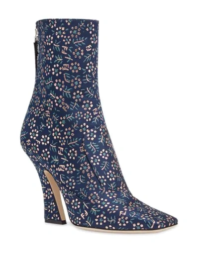 Shop Fendi Ffreedom Ankle Boots In Blue