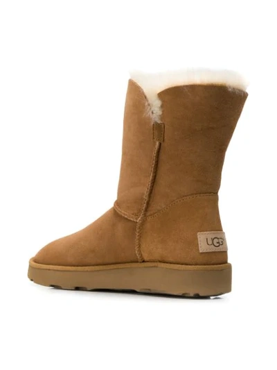 Shop Ugg Classic Cuff Short Boots In Brown