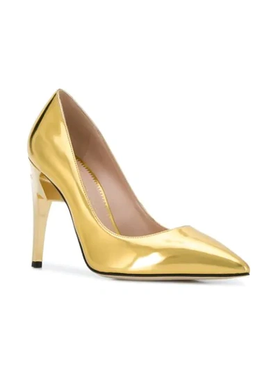 Shop Giuseppe Zanotti Design G-heel Pumps - Metallic