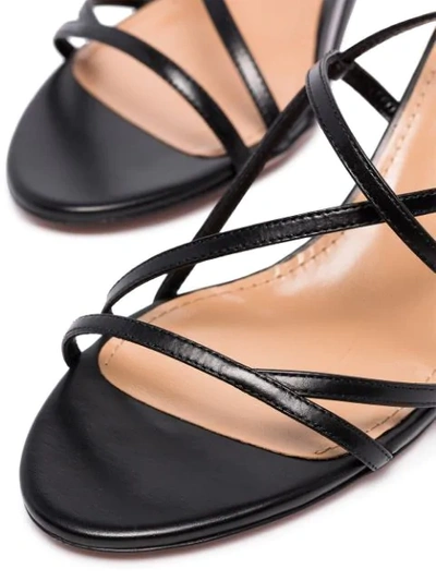 Shop Aquazzura Carolyne 60mm Strappy Sandals In Black