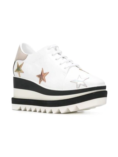 Shop Stella Mccartney Star Elyse Platform Shoes In White