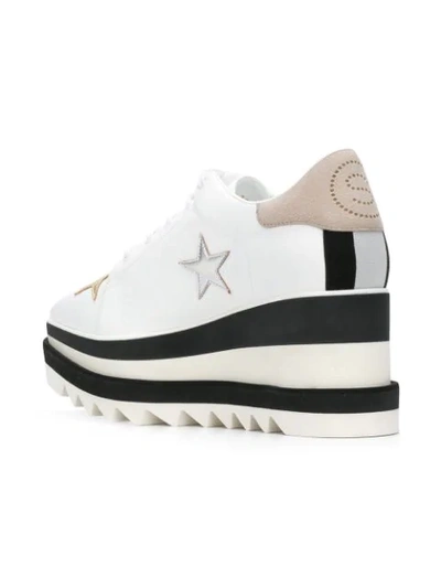 Shop Stella Mccartney Star Elyse Platform Shoes In White