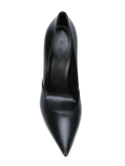 Shop Poiret Metallic-heel Pumps In Black