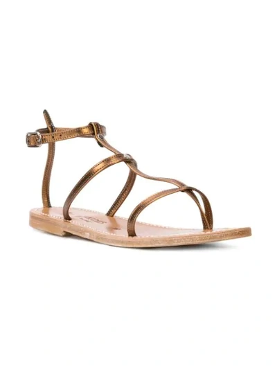 Shop Kjacques Gina Sandals In Brown