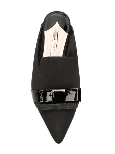 Shop Sophia Webster Sequins Embellished Slippers In Black