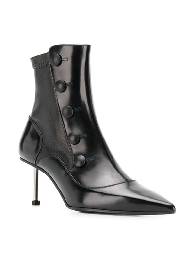 Shop Alexander Mcqueen Victorian Boots In Black