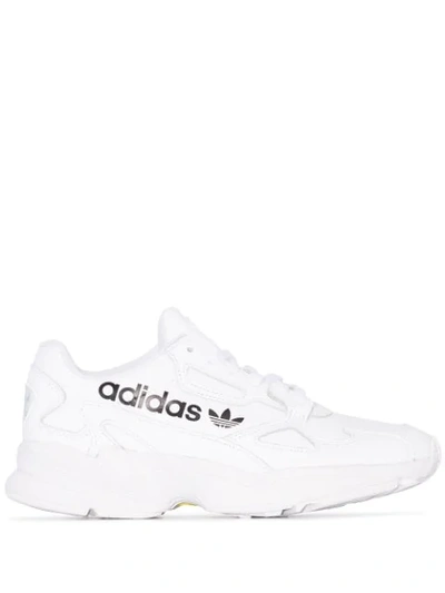 Shop Adidas Originals Falcon W X-model Pack Talk The Type Sneakers In White
