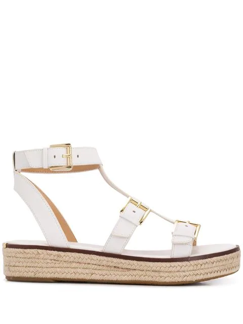 michael kors cunningham leather sandal
