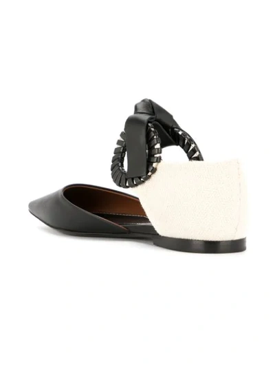 Shop Proenza Schouler Ankle Strap Ballerina Shoes In 9160 Black