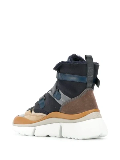 Shop Chloé 'sonnie' High-top-sneakers In Blue