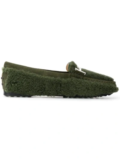 Shop Tod's Gommino Driving Shoes - Green