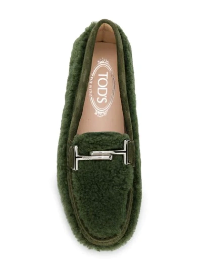 Shop Tod's Gommino Driving Shoes - Green