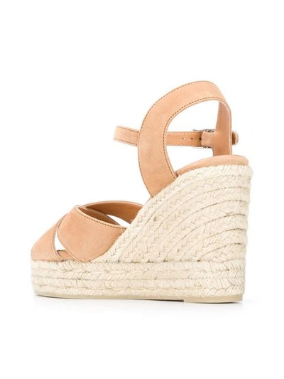 Castaã±er Blaudell Espadrille Wedge Sandals In Neutrals